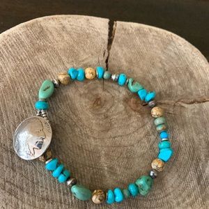 Indian Head Nickel Button Bracelet